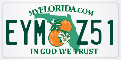 FL license plate EYMZ51
