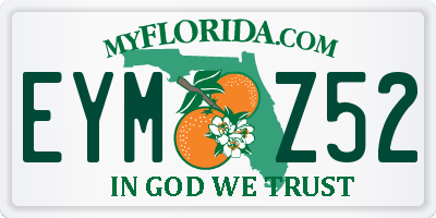 FL license plate EYMZ52