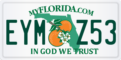 FL license plate EYMZ53