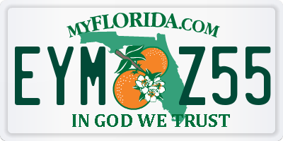 FL license plate EYMZ55