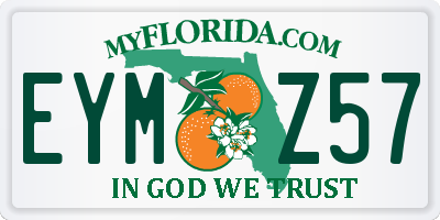 FL license plate EYMZ57