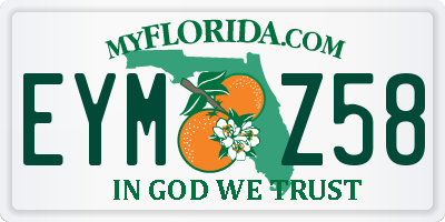 FL license plate EYMZ58
