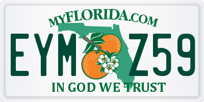 FL license plate EYMZ59