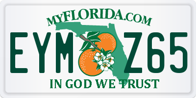 FL license plate EYMZ65