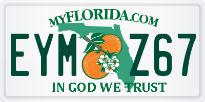 FL license plate EYMZ67