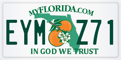 FL license plate EYMZ71