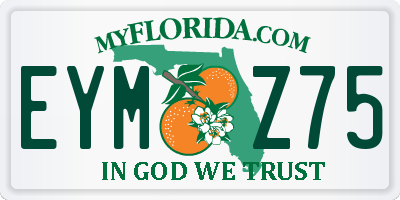 FL license plate EYMZ75