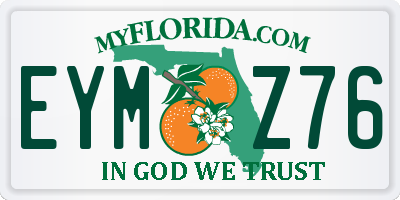 FL license plate EYMZ76