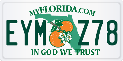 FL license plate EYMZ78