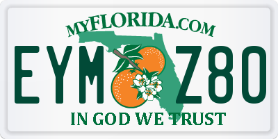 FL license plate EYMZ80