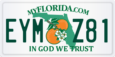 FL license plate EYMZ81