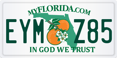 FL license plate EYMZ85