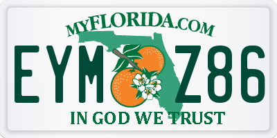 FL license plate EYMZ86