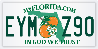 FL license plate EYMZ90