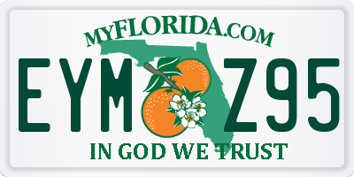 FL license plate EYMZ95