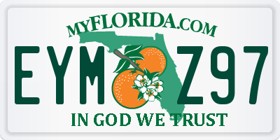 FL license plate EYMZ97