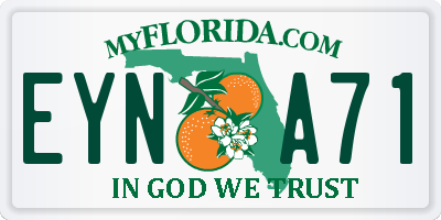 FL license plate EYNA71