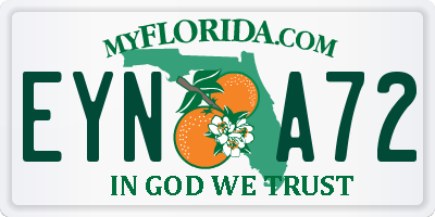 FL license plate EYNA72