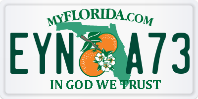 FL license plate EYNA73