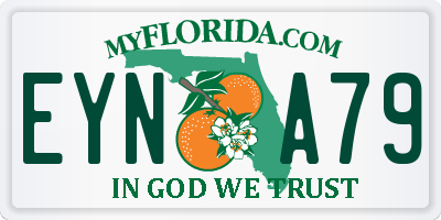 FL license plate EYNA79