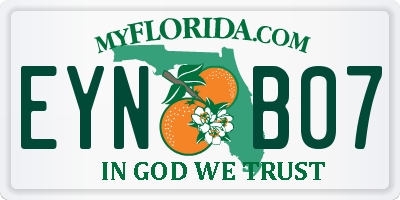 FL license plate EYNB07