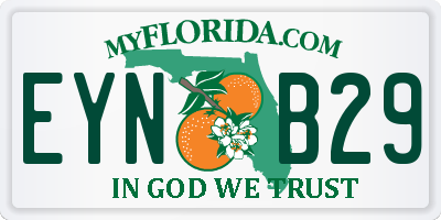 FL license plate EYNB29