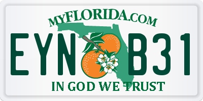 FL license plate EYNB31