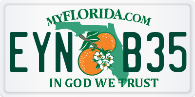 FL license plate EYNB35