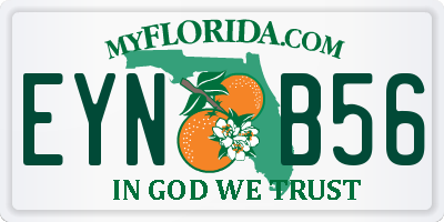 FL license plate EYNB56