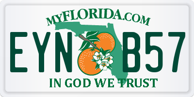 FL license plate EYNB57