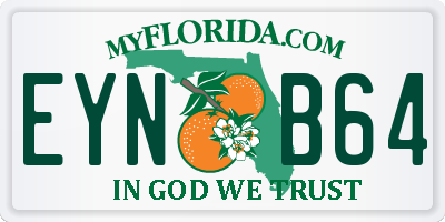 FL license plate EYNB64