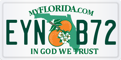 FL license plate EYNB72