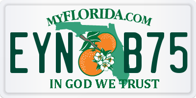 FL license plate EYNB75