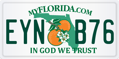 FL license plate EYNB76