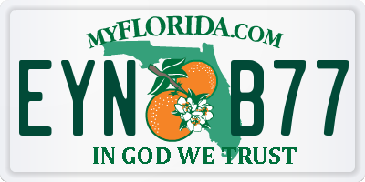 FL license plate EYNB77