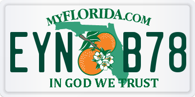 FL license plate EYNB78