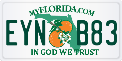 FL license plate EYNB83