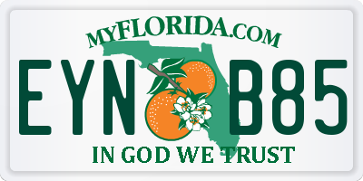 FL license plate EYNB85