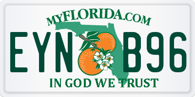 FL license plate EYNB96