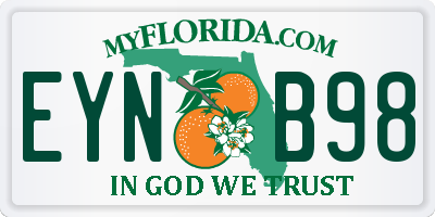 FL license plate EYNB98