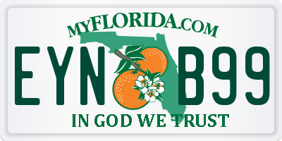 FL license plate EYNB99