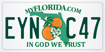 FL license plate EYNC47