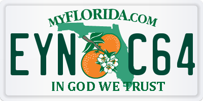 FL license plate EYNC64