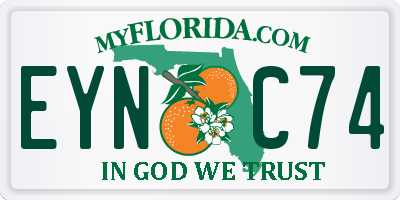 FL license plate EYNC74