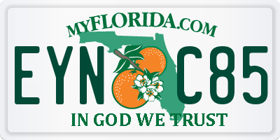 FL license plate EYNC85