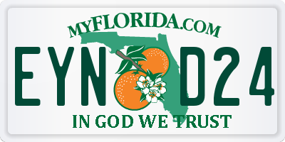 FL license plate EYND24