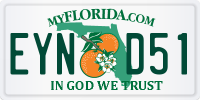 FL license plate EYND51