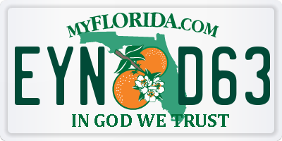 FL license plate EYND63