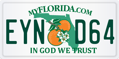 FL license plate EYND64