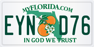 FL license plate EYND76